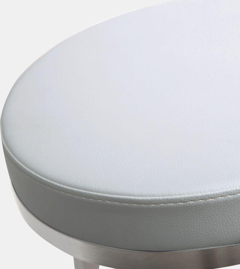 Tov Furniture Barstools - Pratt White Swivel Counter Stool - Set of 2 White