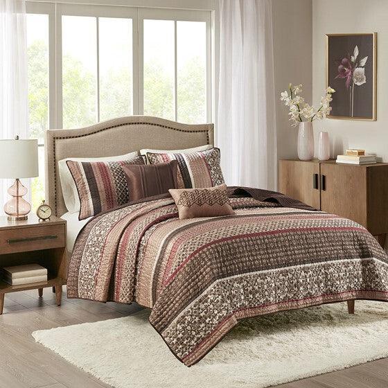 Olliix.com Comforters & Blankets - Princeton Coverlet & Bedspread Full / Queen Red