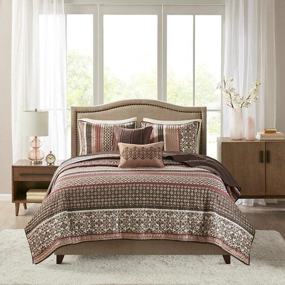 Olliix.com Comforters & Blankets - Princeton Coverlet & Bedspread Full / Queen Red