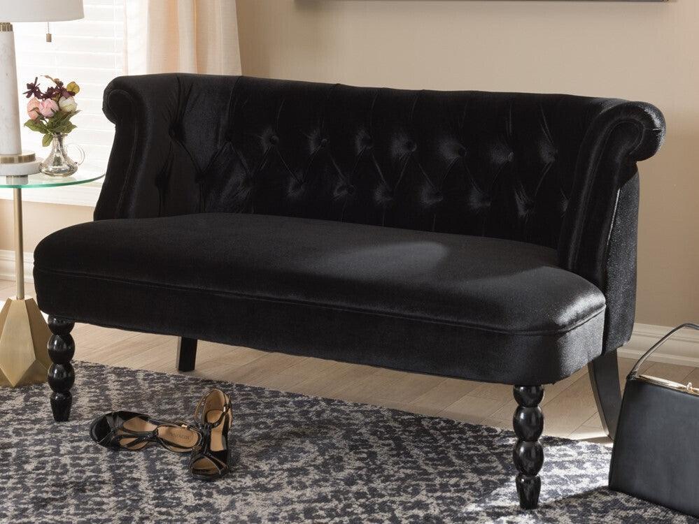 Wholesale Interiors Loveseats - Prinses Loveseat Black