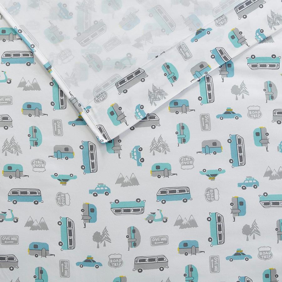 Olliix.com Sheets & Sheet Sets - Print Sheet Set Grey Llamas ID20-1437
