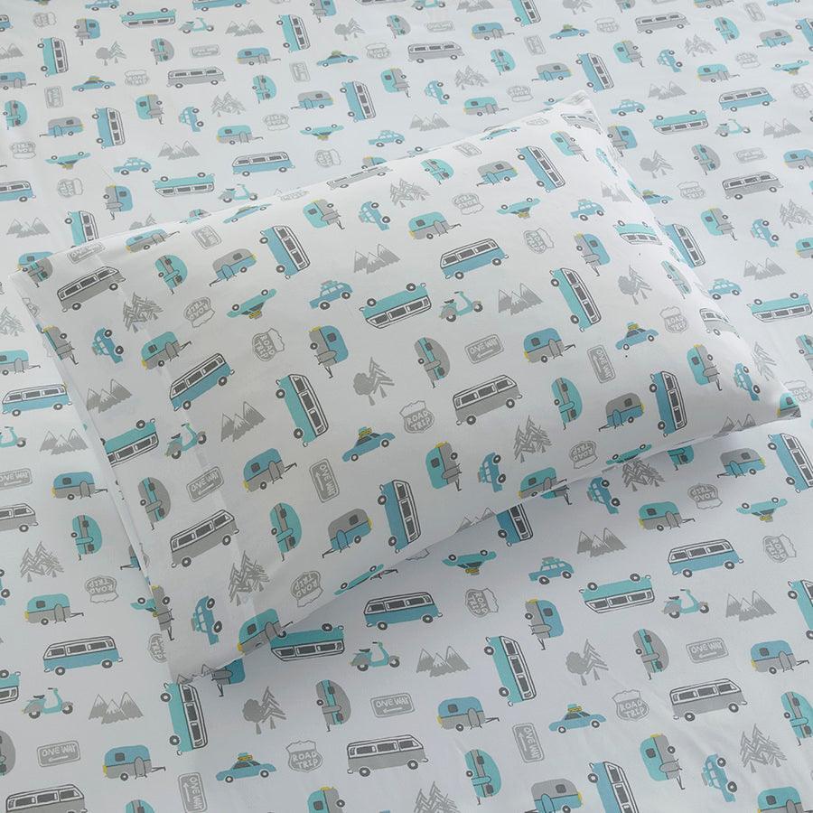 Olliix.com Sheets & Sheet Sets - Print Sheet Set Grey Llamas ID20-1437