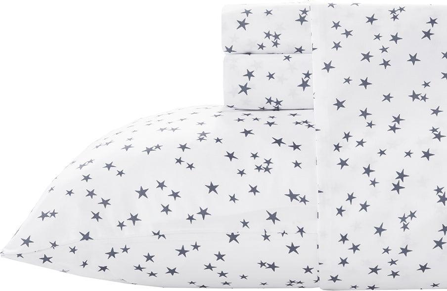 Olliix.com Sheets & Sheet Sets - Printed Sheet Set Twin Blue