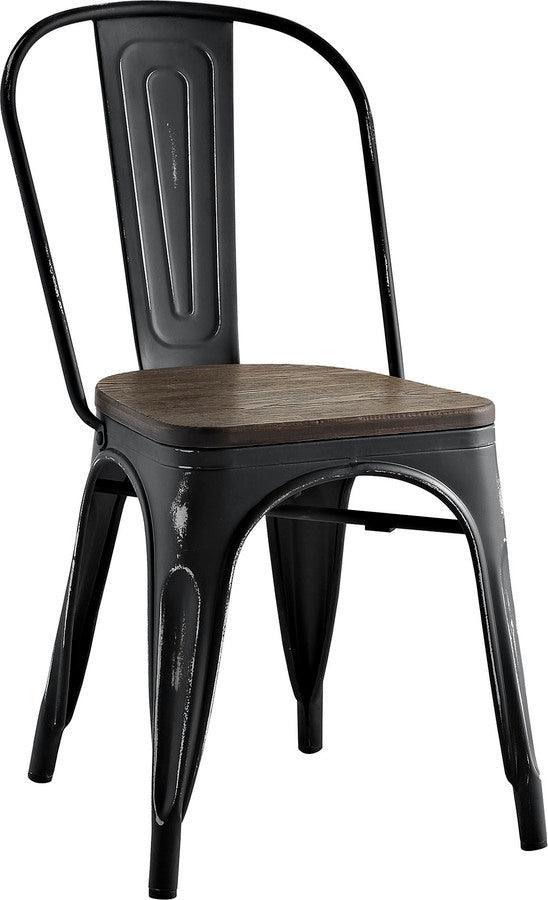 Modway Dining Chairs - Promenade Bamboo Side Chair Black