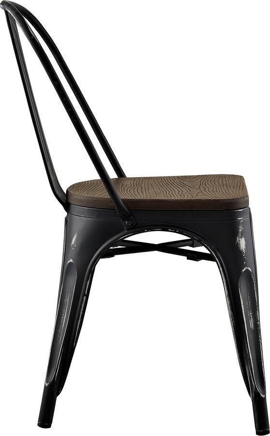 Modway Dining Chairs - Promenade Bamboo Side Chair Black