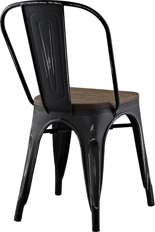 Modway Dining Chairs - Promenade Bamboo Side Chair Black