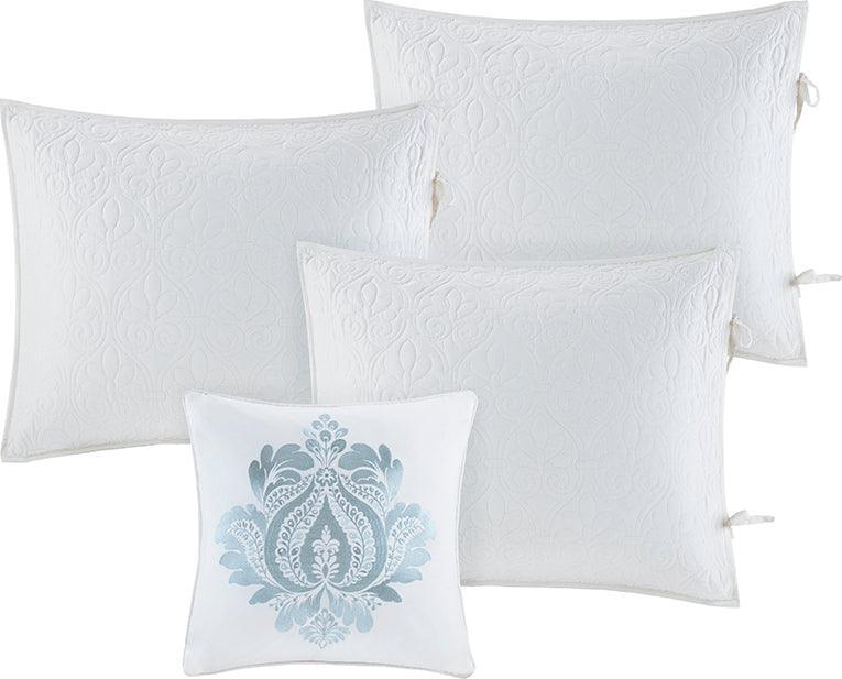Olliix.com Comforters & Blankets - Quebec Daybed 6 Piece Reversible Daybed Cover Set White