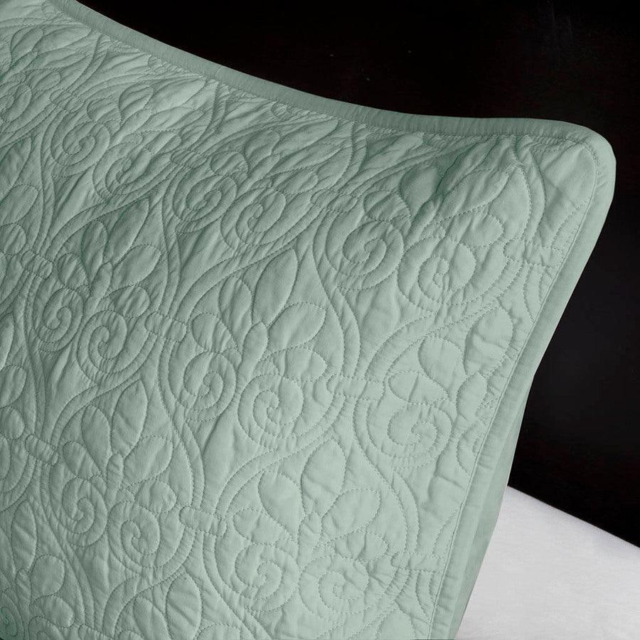 Olliix.com Comforters & Blankets - Quebec King Reversible Bedspread Set Seafoam