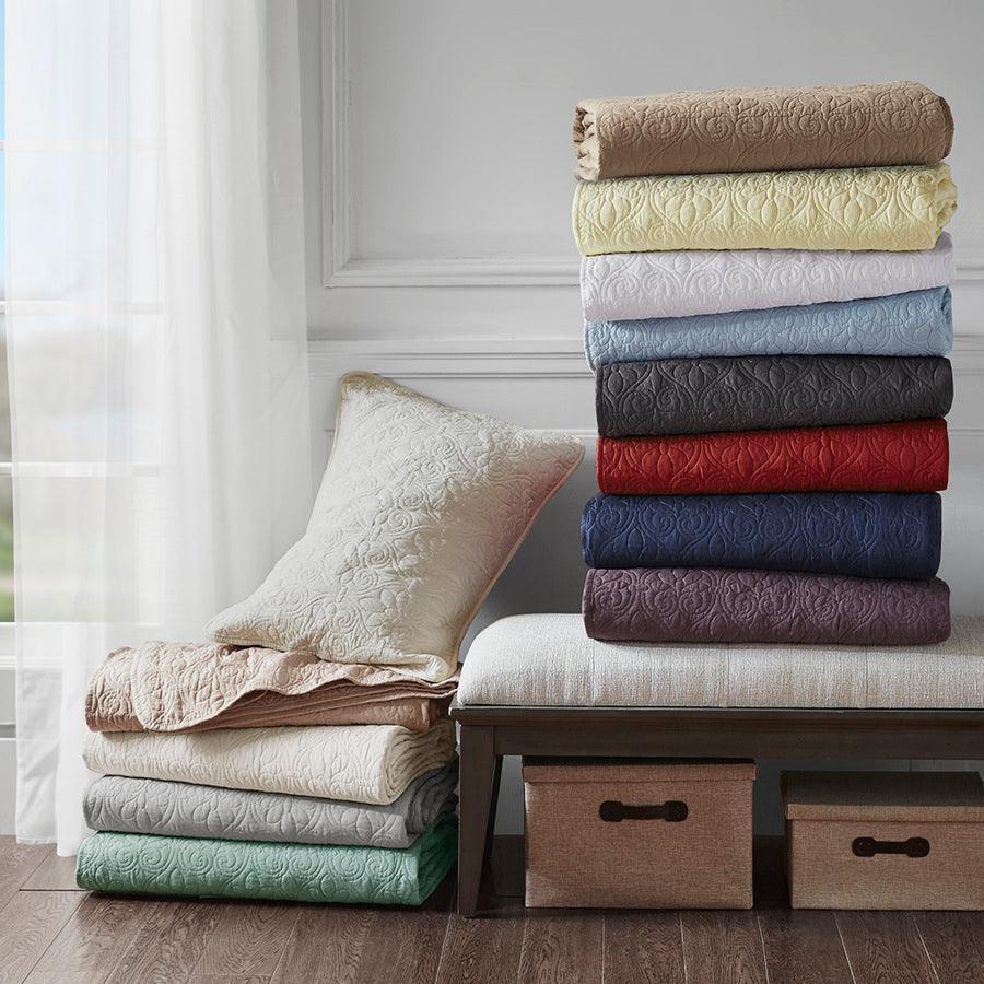 Olliix.com Comforters & Blankets - Quebec King Reversible Bedspread Set Seafoam