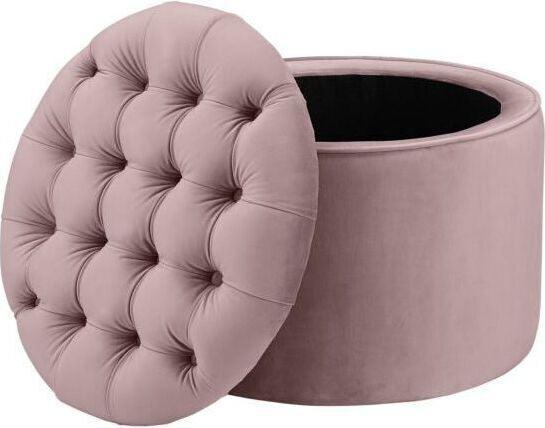 Tov Furniture Ottomans & Stools - Queen Storage Ottoman Blush