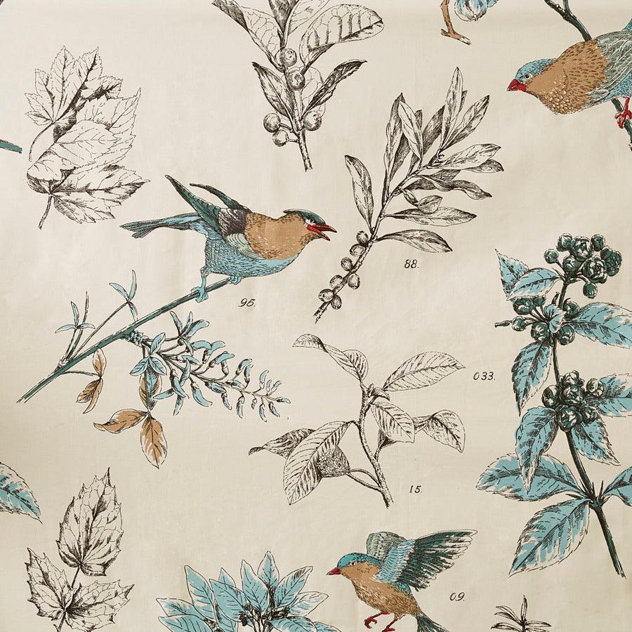 Olliix.com Shower Curtains - Quincy Printed Cotton Shower Curtain Khaki