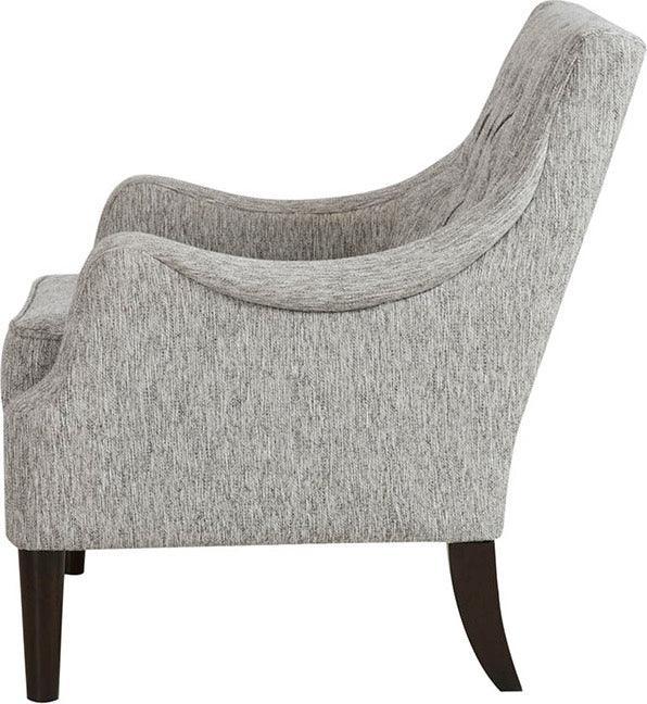 Olliix.com Accent Chairs - Qwen Button Tufted Accent Chair Gray