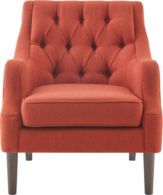 Olliix.com Accent Chairs - Qwen Button Tufted Accent Chair Spice