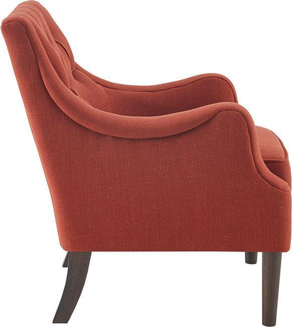Olliix.com Accent Chairs - Qwen Button Tufted Accent Chair Spice
