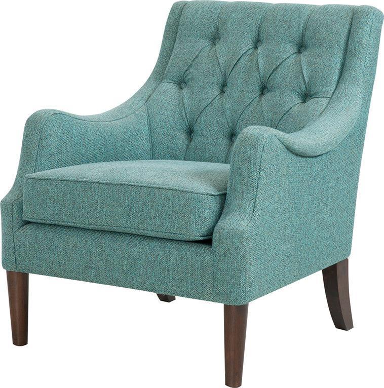 Olliix.com Accent Chairs - Qwen Button Tufted Accent Chair Teal
