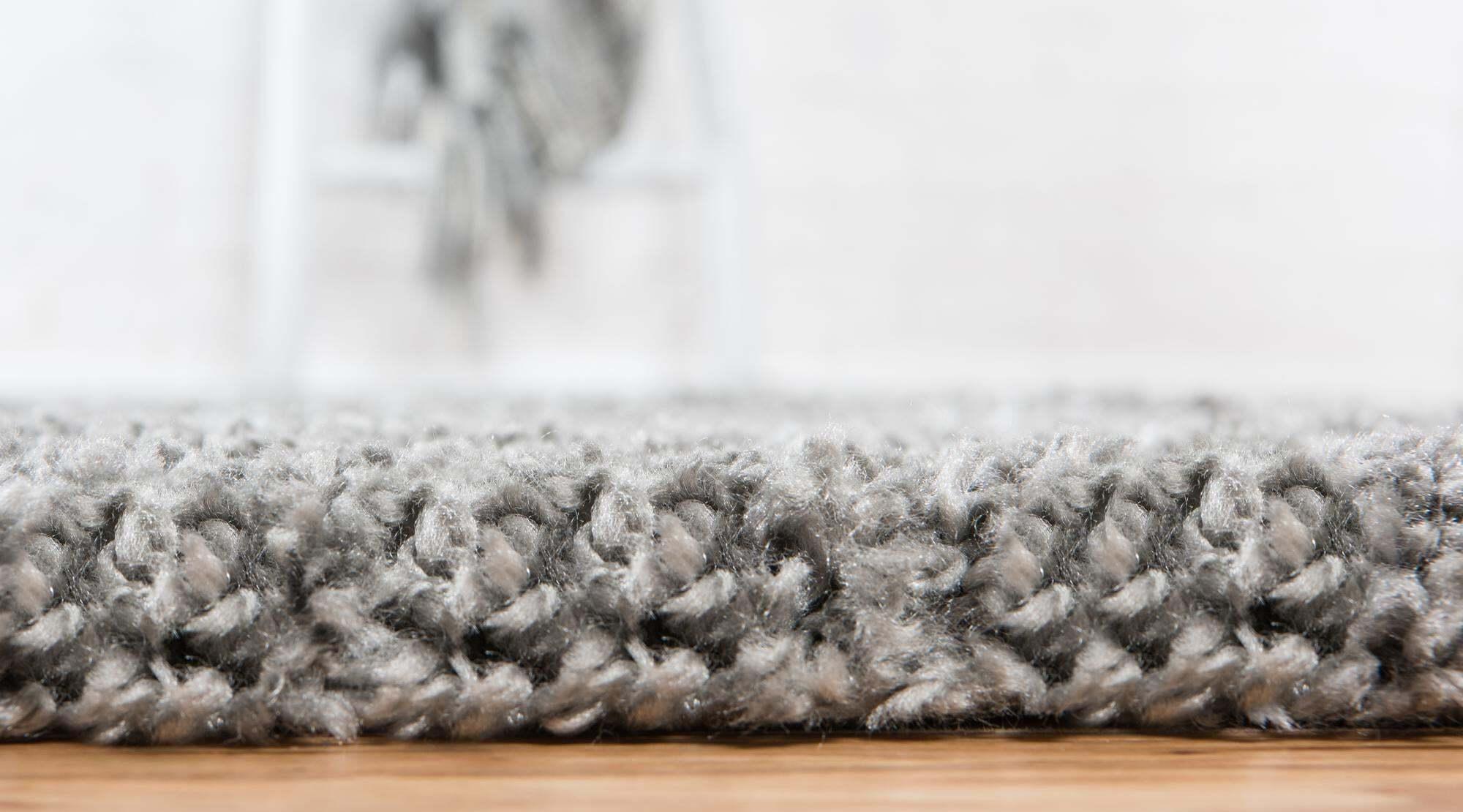 Unique Loom Indoor Rugs - Rabat Shag Rectangular 9x12 Rug Gray & Ivory