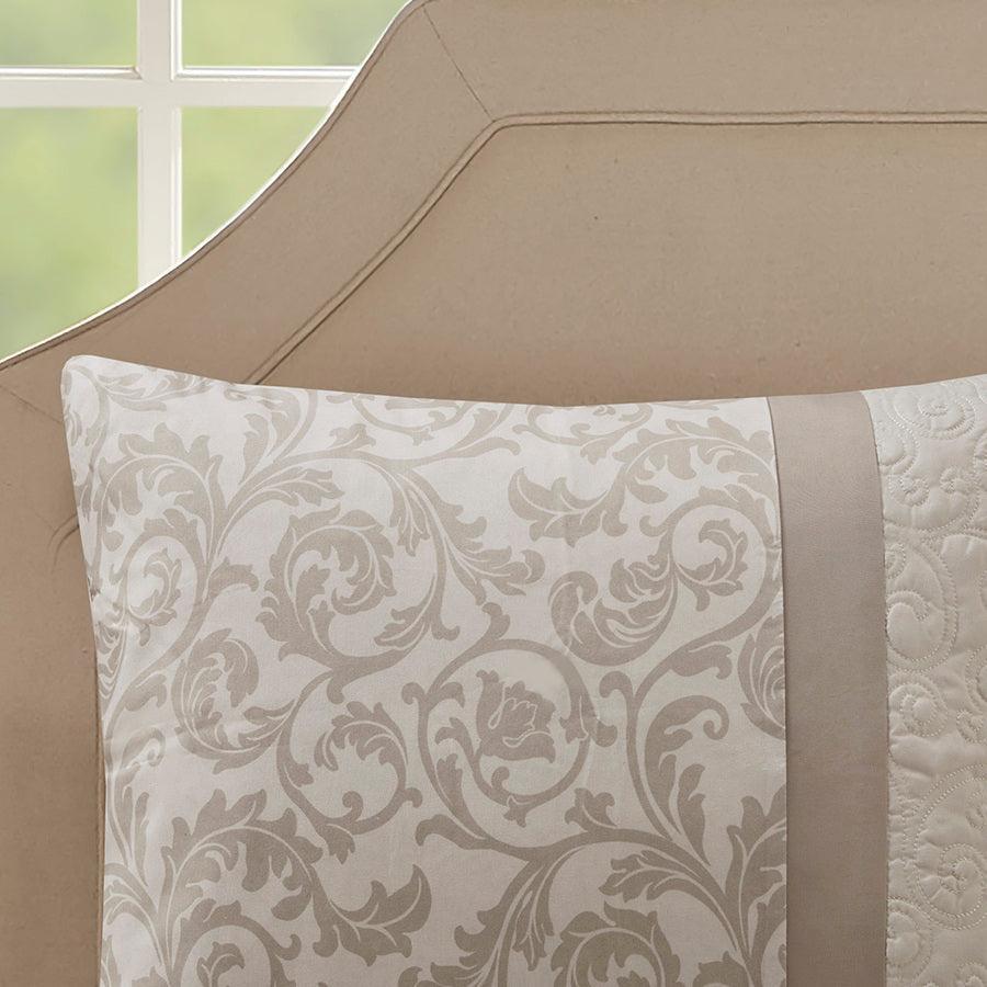 Olliix.com Comforters & Blankets - Ramsey Embroidered 8 Piece 36 " W Comforter Set Neutral King