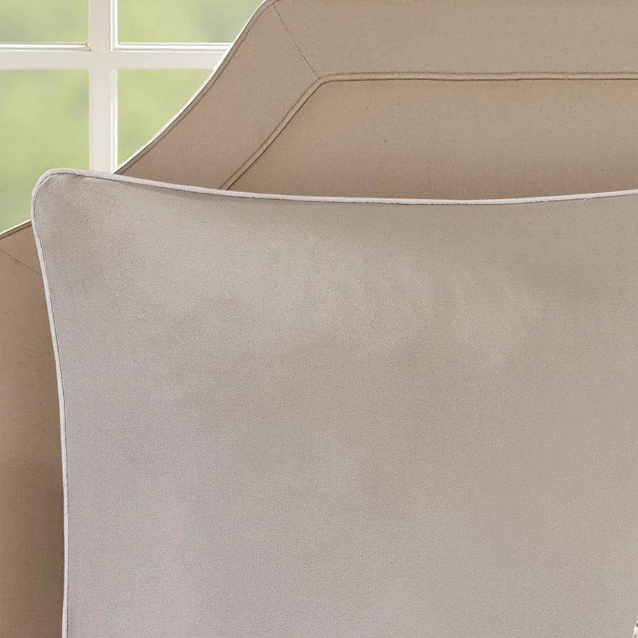 Olliix.com Comforters & Blankets - Ramsey Embroidered 8 Piece Comforter Set Neutral Cal King