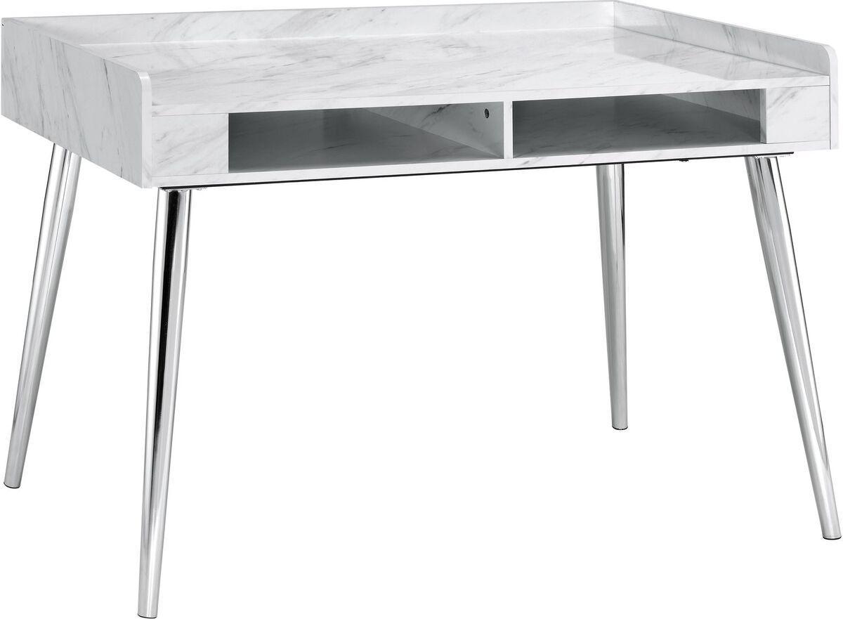Elements Desks - Ravyn Desk in White Marble