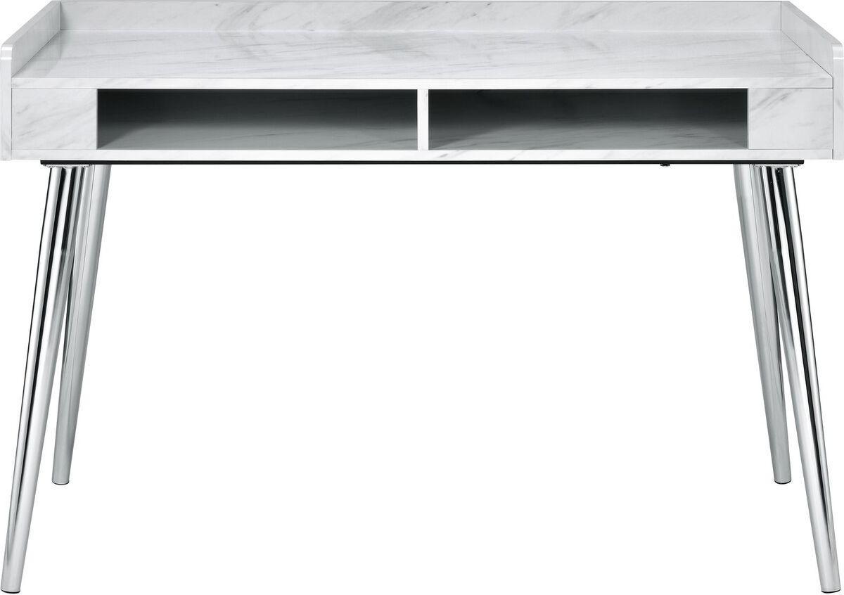 Elements Desks - Ravyn Desk in White Marble