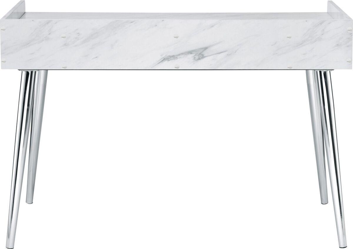 Elements Desks - Ravyn Desk in White Marble