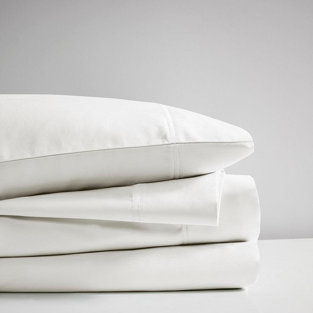 Olliix.com Sheets & Sheet Sets - Rayon from Bamboo Full Sheet Set White