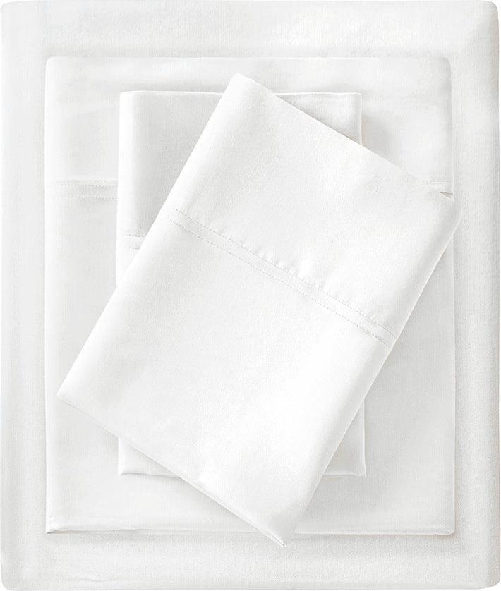 Olliix.com Sheets & Sheet Sets - Rayon from Bamboo Full Sheet Set White