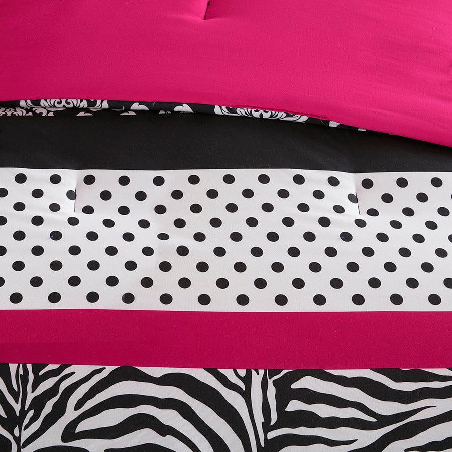 Olliix.com Comforters & Blankets - Reagan Comforter Set Pink Full/Queen