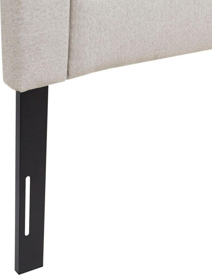 Olliix.com Headboards - Rebecca Quilted Upholstered 63.5"W Headboard Black