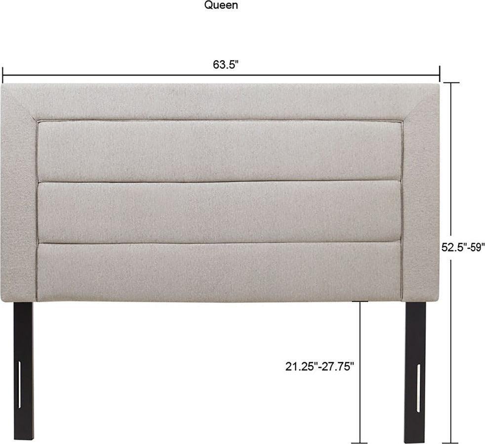 Olliix.com Headboards - Rebecca Quilted Upholstered 63.5"W Headboard Black