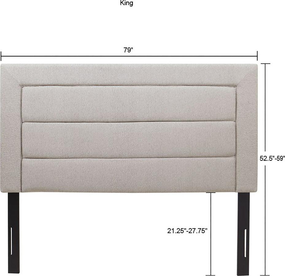 Olliix.com Headboards - Rebecca Quilted Upholstered 63.5"W Headboard Black