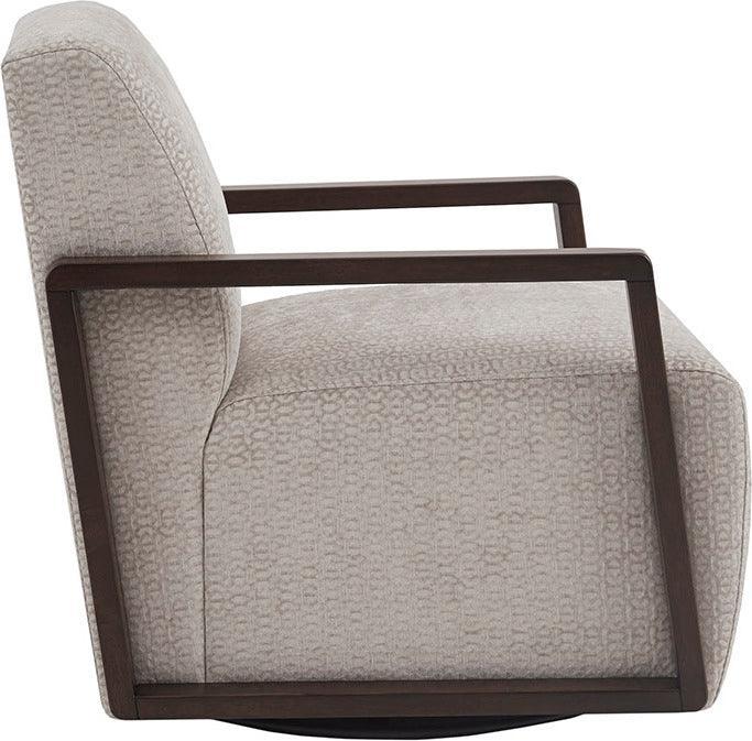 Olliix.com Accent Chairs - Reed Swivel Chair Light Tan