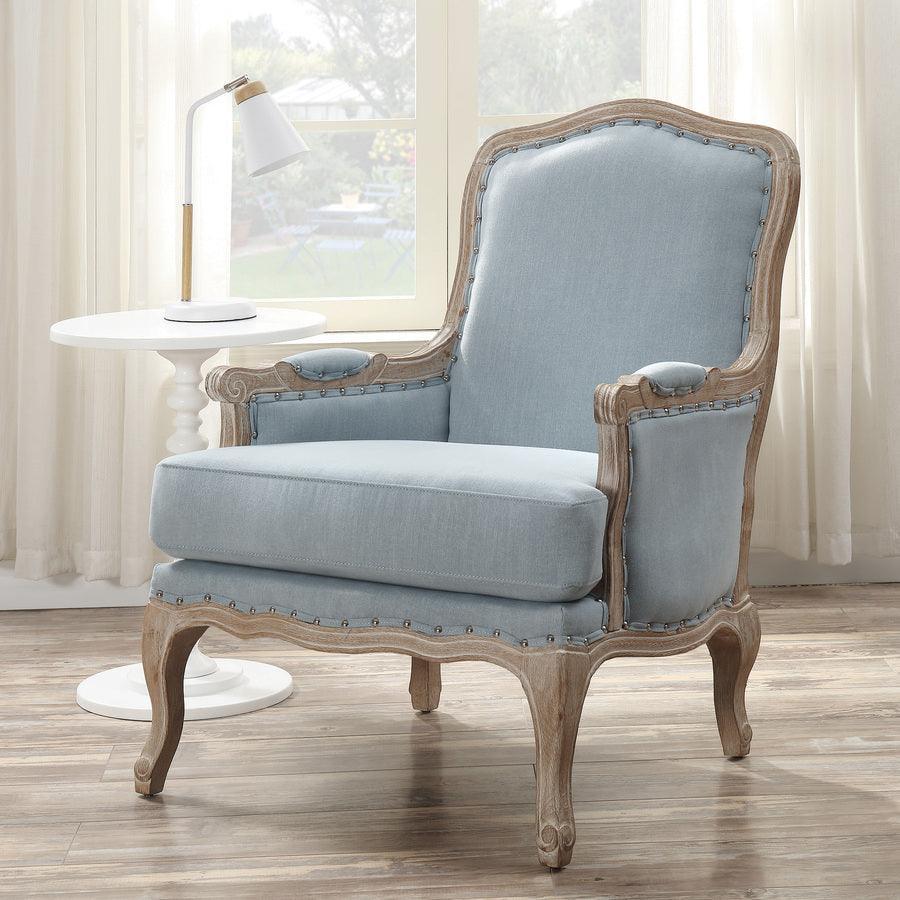 Elements Accent Chairs - Regal Accent Chair Light Blue