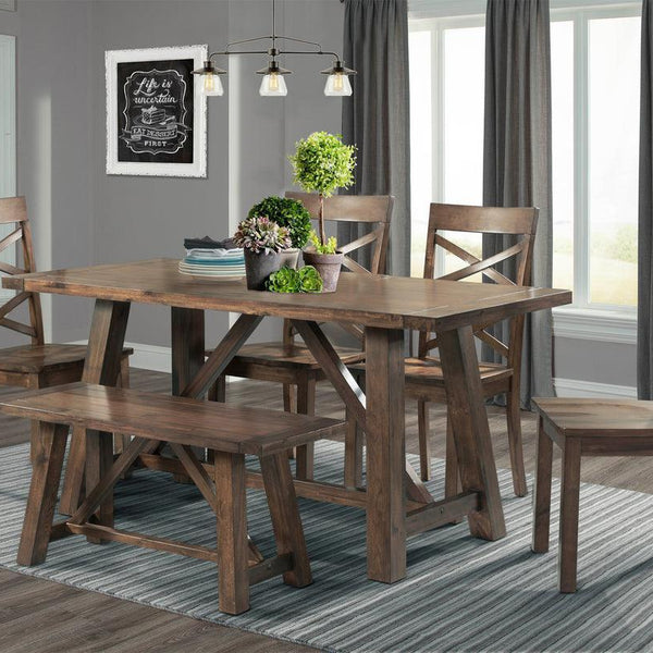 Picket house furnishings regan 6 on sale piece rectangular dining table set