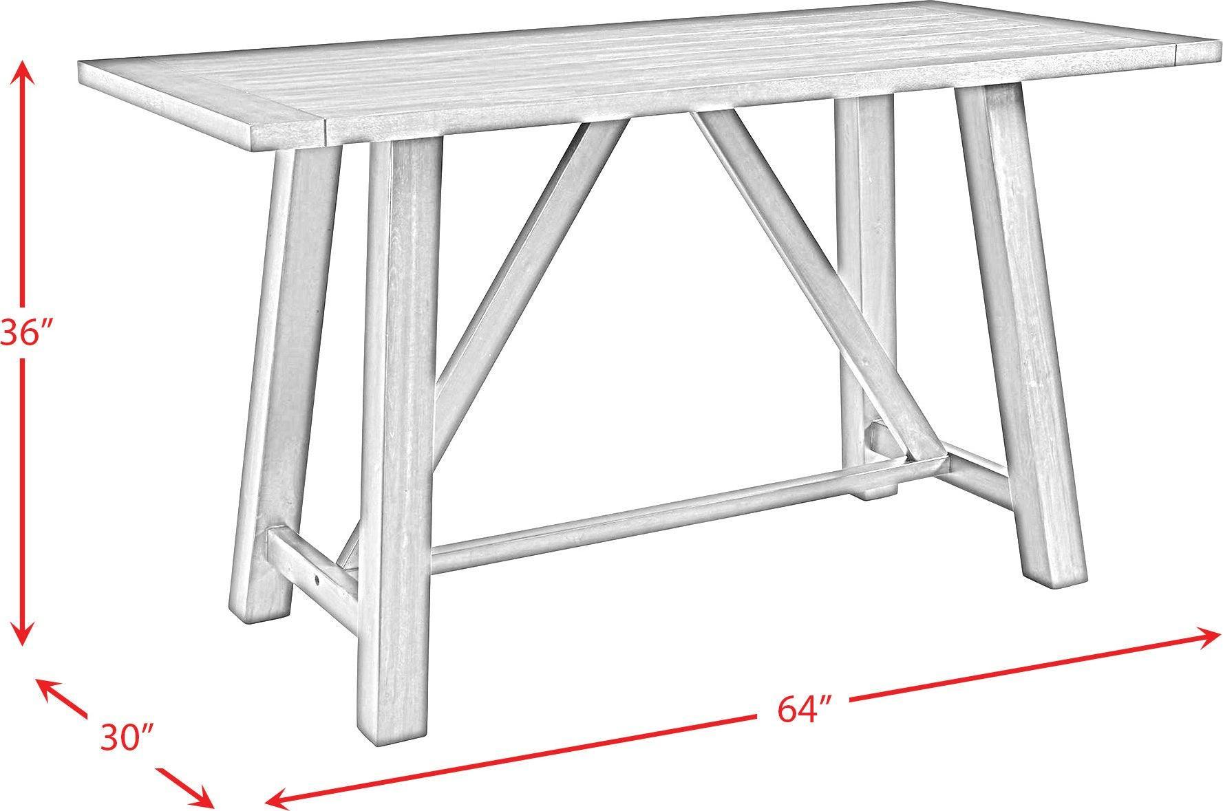 Elements Dining Sets - Regan 6PC Counter Height Dining Set in Cherry-Table, 4 Side Chairs & Bench