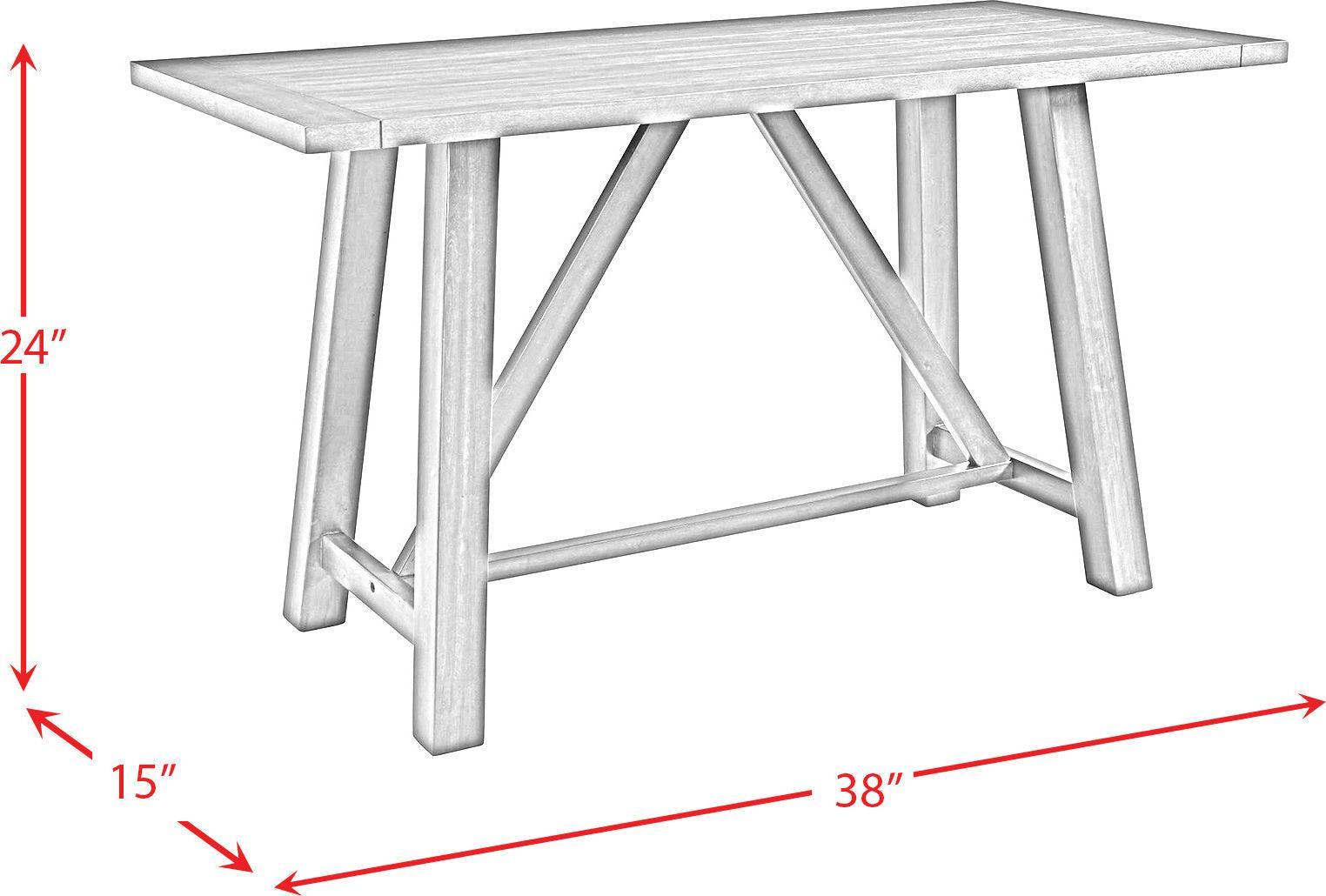 Elements Dining Sets - Regan 6PC Counter Height Dining Set in Cherry-Table, 4 Side Chairs & Bench