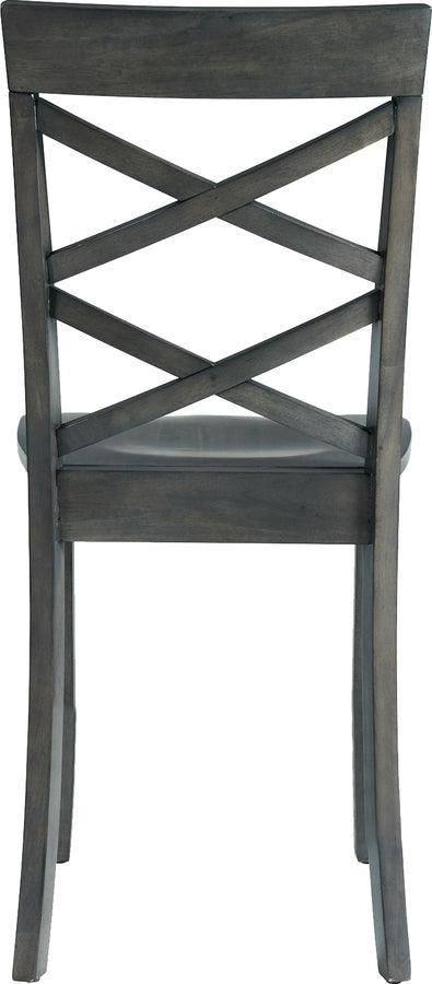 Elements Dining Sets - Regan 6PC Dining Set in Gray-Table, 4 Side Chairs & Bench Grey