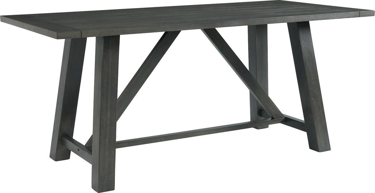 Elements Dining Sets - Regan 6PC Dining Set in Gray-Table, 4 Side Chairs & Bench Grey