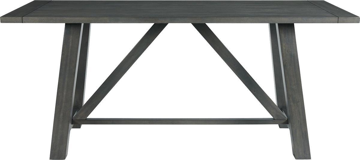 Elements Dining Sets - Regan 6PC Dining Set in Gray-Table, 4 Side Chairs & Bench Grey