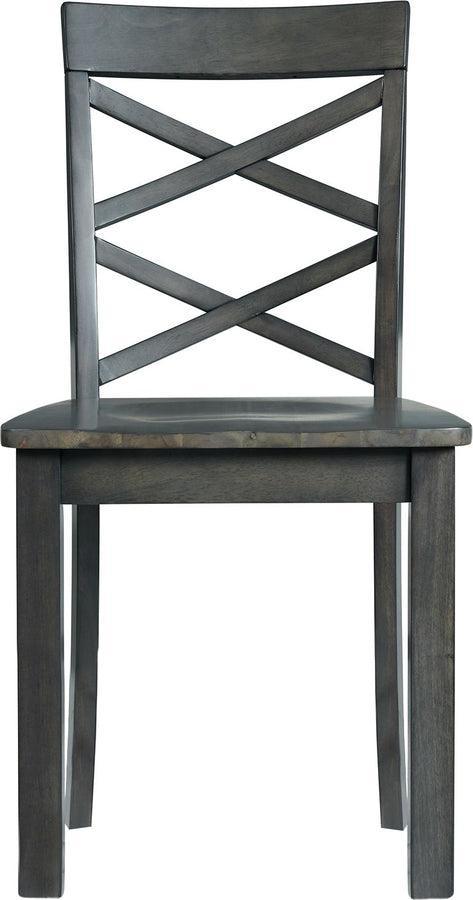 Elements Dining Sets - Regan 6PC Dining Set in Gray-Table, 4 Side Chairs & Bench Grey