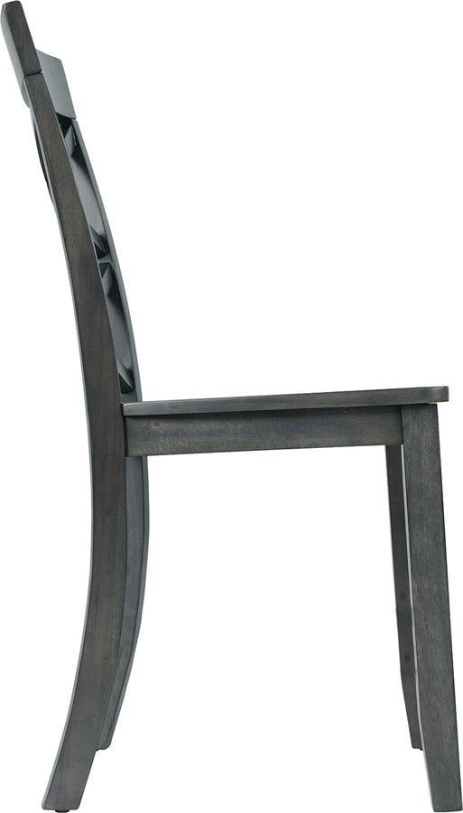 Elements Dining Sets - Regan 6PC Dining Set in Gray-Table, 4 Side Chairs & Bench Grey