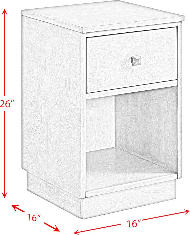 Elements Nightstands & Side Tables - Rehan Side Table in White