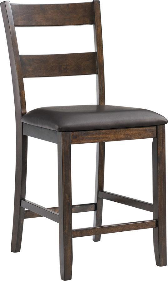 Elements Dining Sets - Reid 5PC Counter Height Dining Set-Table & Four Chairs Dark Walnut