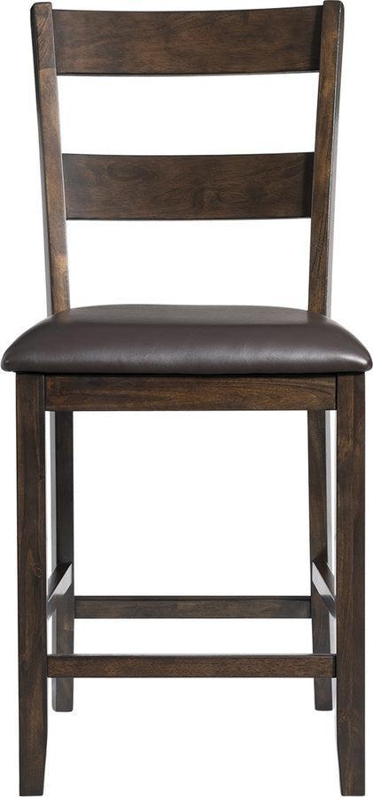 Elements Dining Sets - Reid 5PC Counter Height Dining Set-Table & Four Chairs Dark Walnut