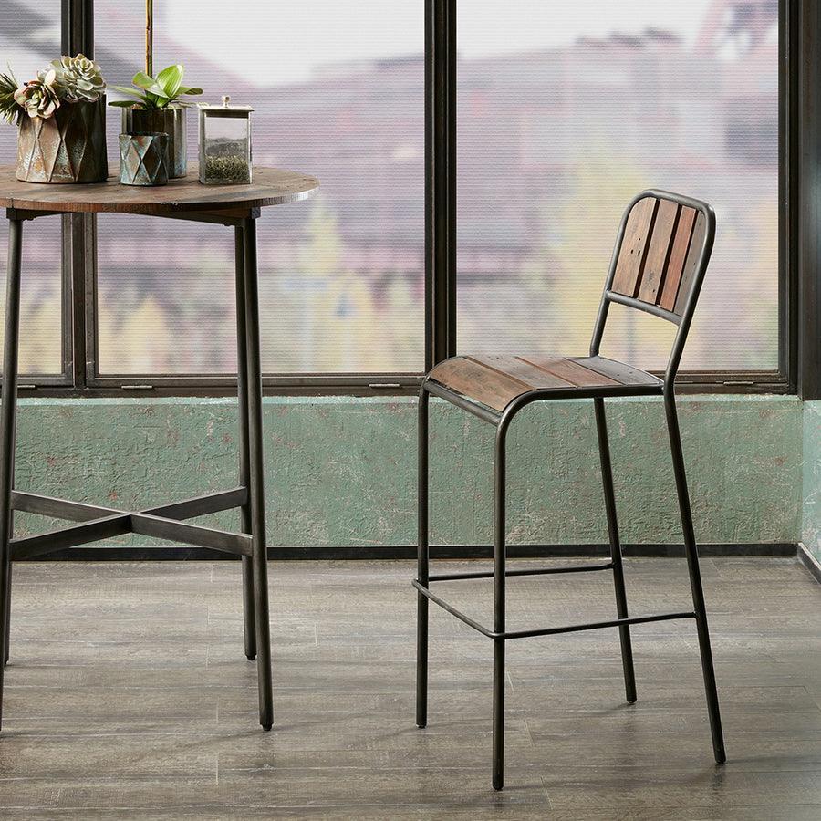 Olliix.com Barstools - Renu Bar Stool with Backrest Light Brown