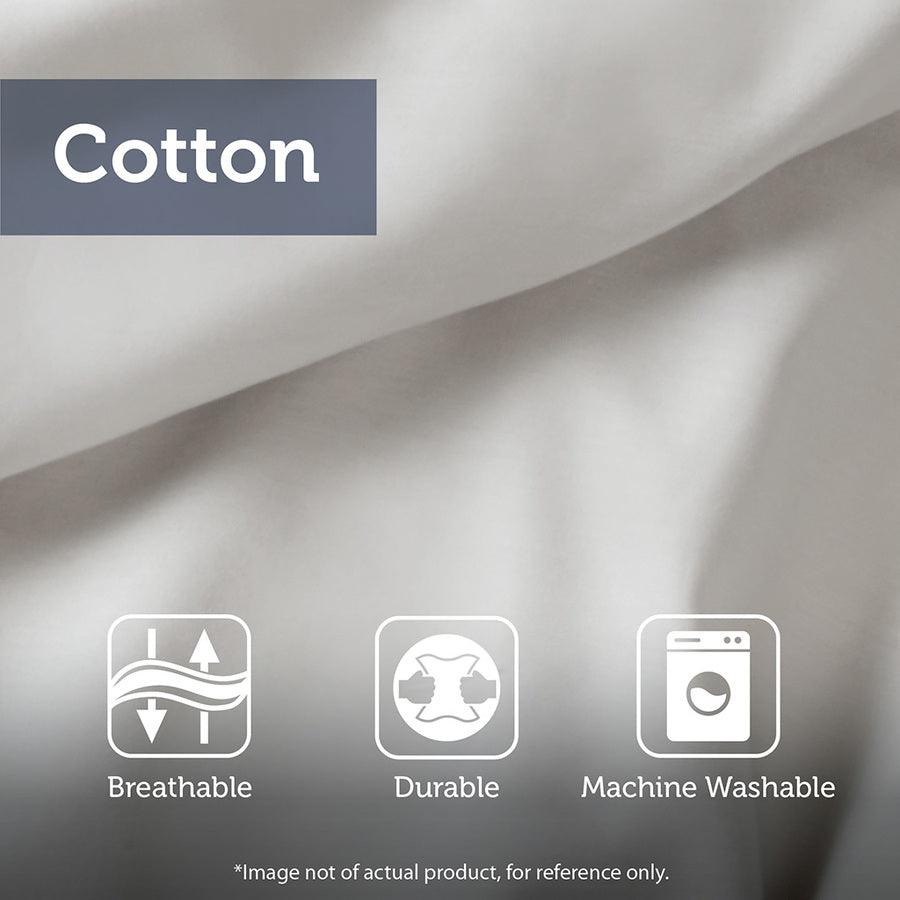 Olliix.com Comforters & Blankets - Rhea Cotton Jacquard Comforter Mini Set Charcoal King/Cal King