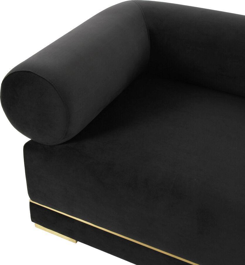 Tov Furniture Accent Chairs - Ricardo Black Velvet Accent Chair