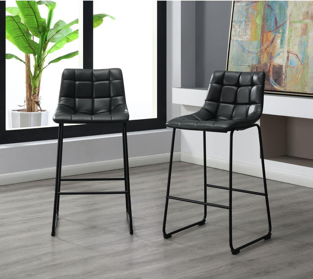 Elements Barstools - Richmond 30" Bar Stool in Black