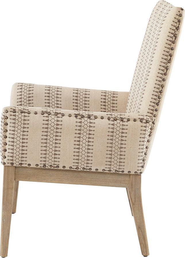 Olliix.com Dining Chairs - Rika Farm House High Back Dining Armchair (Set of 2) 23.5"W x 28"D x 39"H Natural