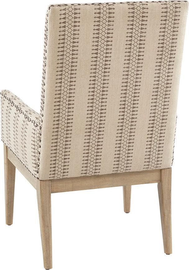 Olliix.com Dining Chairs - Rika Farm House High Back Dining Armchair (Set of 2) 23.5"W x 28"D x 39"H Natural